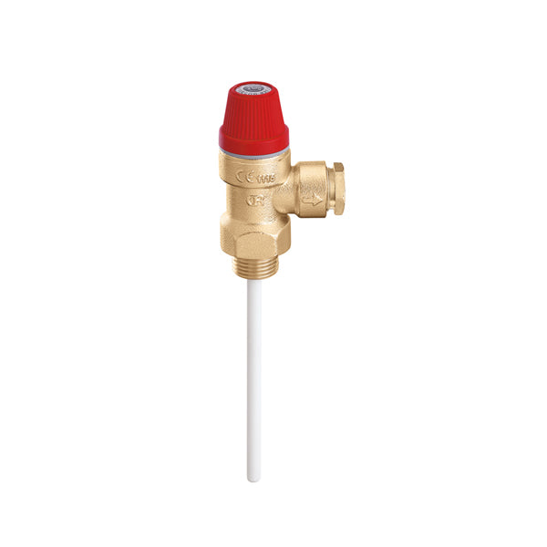 Caleffi Temperature and pressure relief valve 1/2″ 7 Bar 90°c 309470
