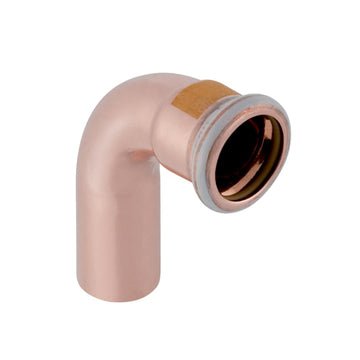Geberit Mapress Copper 90deg Elbow With Plain End 15mm for Gas 34507