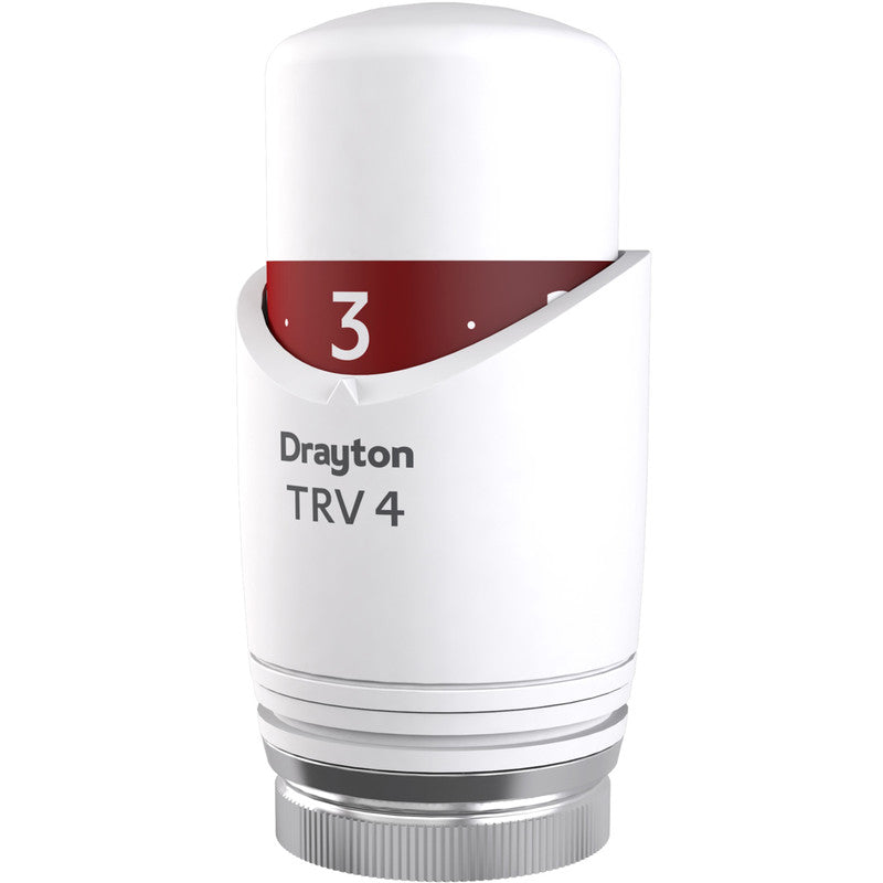 Drayton TRV4 Thermostatic Valve, Head Only, All White