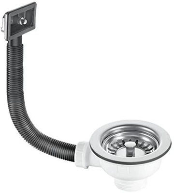 McAlpine BWSTOFRS Sink Basket Strainer Waste and Rectangular Overflow 40mm Stainless Steel