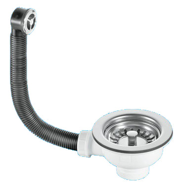 McAlpine BWSTOFSS Sink Basket Strainer Waste and Overflow 40mm Stainless Steel