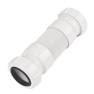 McAlpine FLEXCON3 FlexibleL Connector White 32MM X 165-250MM