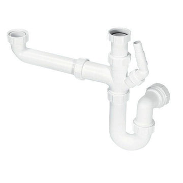 McAlpine SK1 1½" Bowl and a half Sink Kit Trap White 40mm