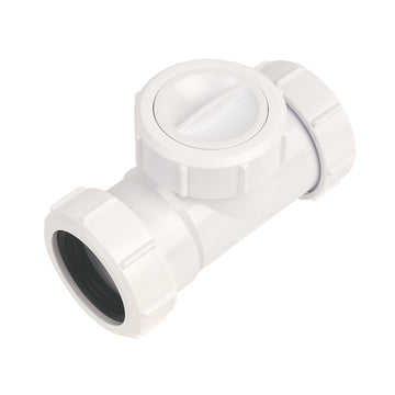 McAlpine T28M-NRV Non Return Valve White 40mm