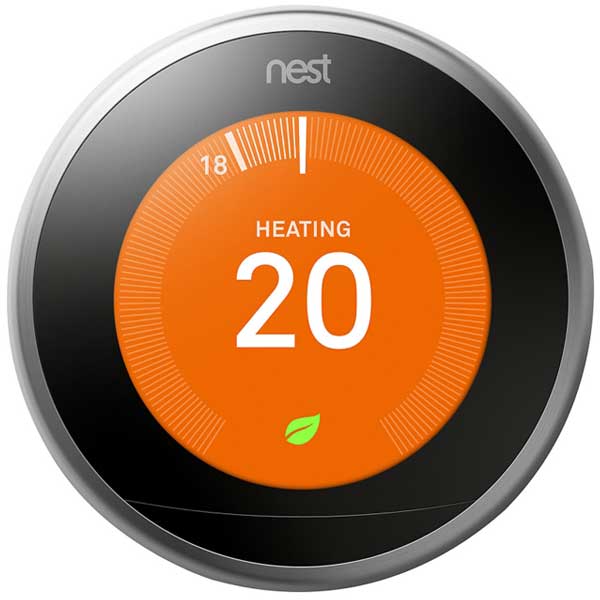 Nest Learning Thermostat 3rd Generation Stainless Steel T3028GB