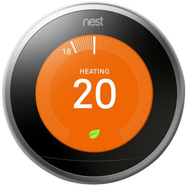 Nest Learning Thermostat 3rd Generation Stainless Steel T3028GB