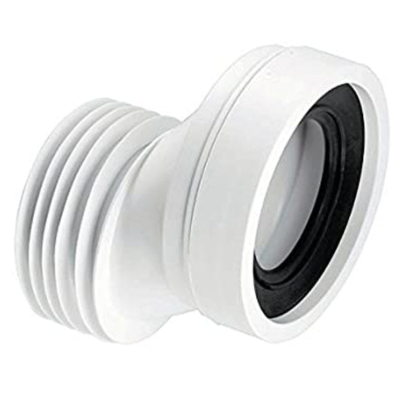 McAlpine WC-CON4A 40mm Offset Rigid WC Pan Connector White 110mm